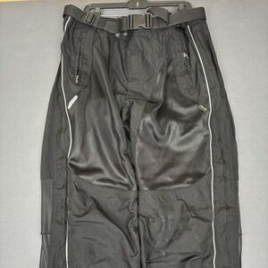 Olympia Moto Sports Pants Scotchlite Cordura Fabric Mesh Men's Size 36 Black